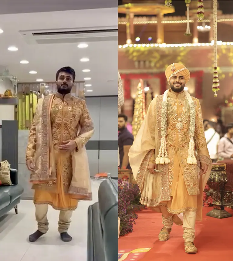 Before and after groom styling 01