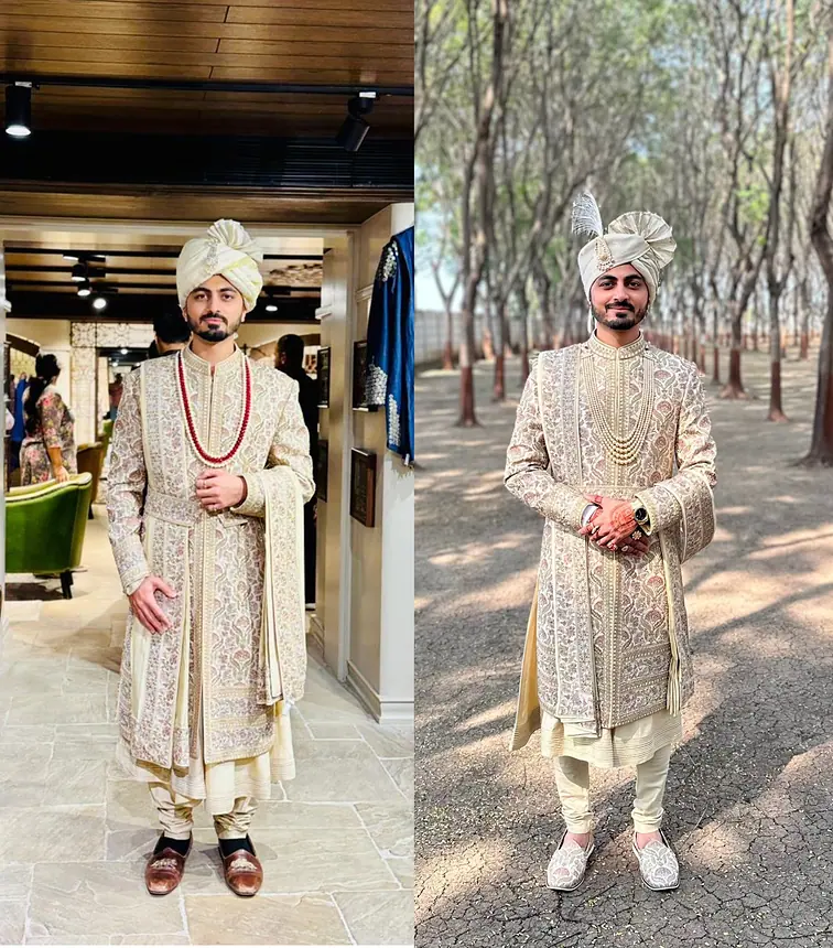 Before and after groom styling transformation 13